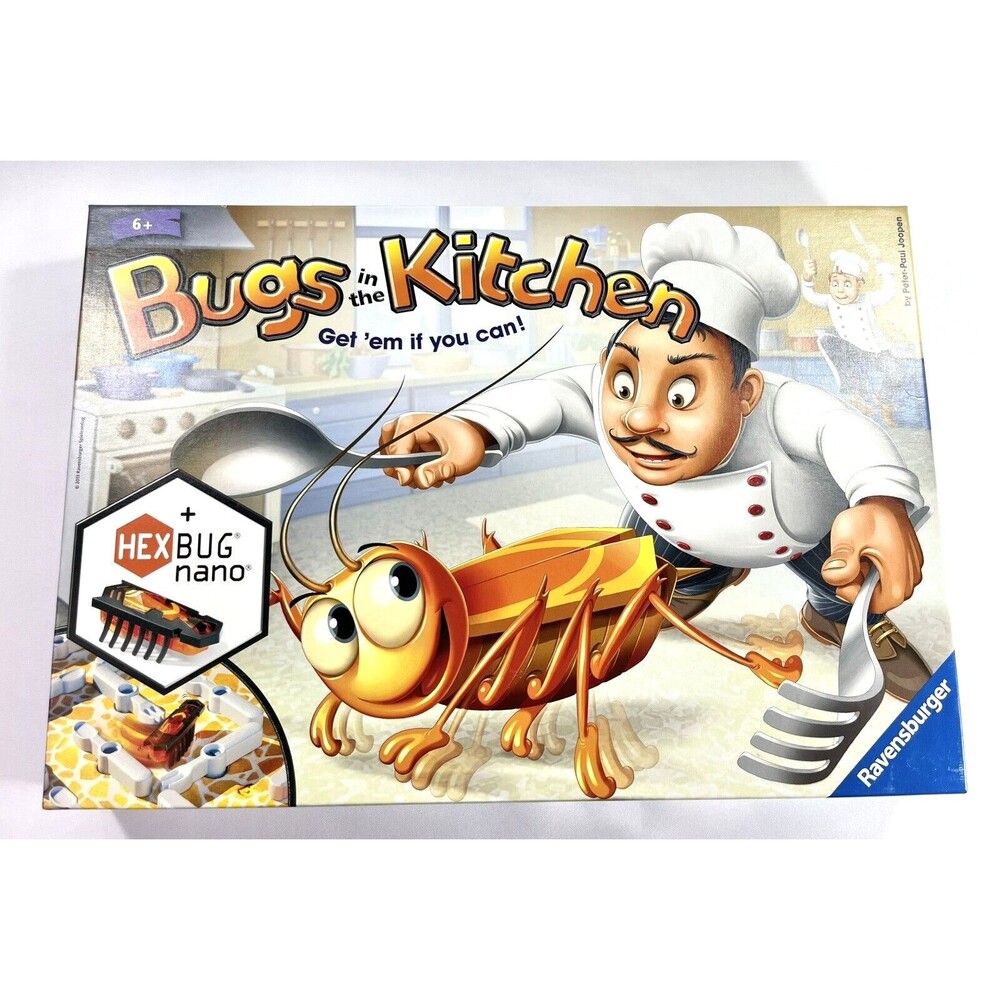 Bugs in the Kitchen Board Game Hex Bug Nano Special Edition Open Box